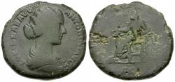 Ancient Coins - Lucilla (AD 164-182) Æ Sestertius / Concordia