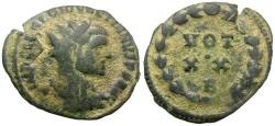 Ancient Coins - Diocletian (AD 284-305) Æ Radiate / Votive
