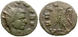 Ancient Coins - Divo Claudius II Gothicus (died AD 270). Imitative Æ Antoninianus / Eagle