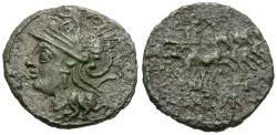 Ancient Coins - 104 BC - Roman Republic. Lucius Appuleius Saturninus AR/Æ Fourrée core Denarius