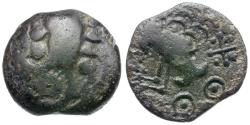 Ancient Coins - Ancient France. Celtic Gaul. Senones Tribe. Yllvcci Type Æ15 / Bird