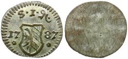 World Coins - German States. Nuremberg AR Pfennig