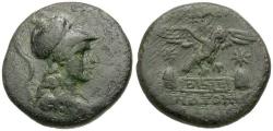 Ancient Coins - Phrygia. Apameia. Andronikos, son of Alkios, magistrate Æ22 / Eagle