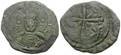 Ancient Coins - *Sear 1889* Byzantine Empire. Anonymous Class I Æ Follis / Ornate Cross