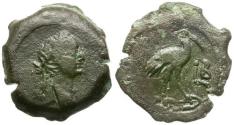 Ancient Coins - Trajan (AD 98-117). Egypt. Alexandria Æ Dichalkon / Ibis
