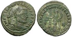 Ancient Coins - Diocletian (AD 284-305) Æ Follis / Moneta