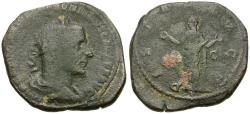 Ancient Coins - Trebonianus Gallus (AD 251-253) Æ Sestertius / Pietas