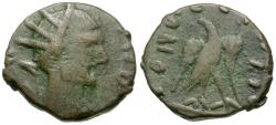 Ancient Coins - Divo Claudius II Gothicus (died AD 270). Imitative Æ Antoninianus / Eagle