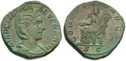 Ancient Coins - Otacilia Severa (AD 244-249) Æ Sestertius / Concordia