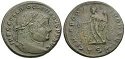 Ancient Coins - Diocletian (AD 284-305) Æ Follis / Genius