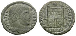 Ancient Coins - Constantine I the Great (AD 310-337) Æ3 / Camp Gate