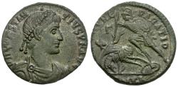 Ancient Coins - Constantius II (AD 337-361) Æ Centenionalis / Fallen Horseman