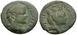 Ancient Coins - Caracalla (AD 198-217). Mesopotamia. Carrhae Æ19 / Tyche