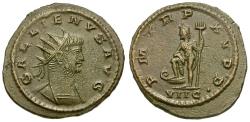 Ancient Coins - Gallienus, sole reign (AD260-268) Æ Antoninianus / Neptune