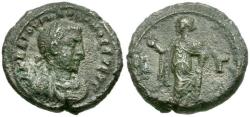 Ancient Coins - Valerian I (AD 253-260). Egypt. Alexandria Billon Tetradrachm / Elpis
