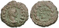Ancient Coins - Maximian (AD 286-310). Egypt. Alexandria Æ Tetradrachm / Date in Wreath