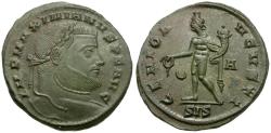 Ancient Coins - Galerius (AD 305-311) Æ Follis / Genius