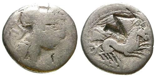 Ancient Coins - VG/VG 100BC Republic Denarius / Big Bankers Stamp