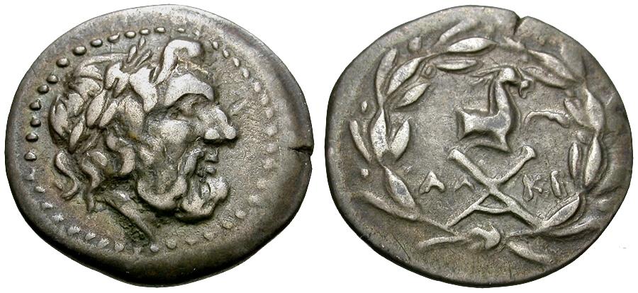 Achaean League. Aigiera AR Hemidrachm | Greek Coins