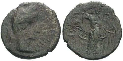 Ancient Coins - F/F Augustus Gallic Quadrans / Augusutus and Eagle