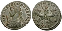 Ancient Coins - Probus (AD 276-282) Æ Antoninianus / Sol in Quadriga