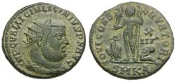 Ancient Coins - Licinius I (AD 308-324) Æ3 / Jupiter
