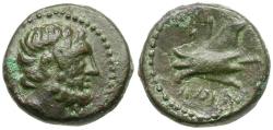 Ancient Coins - Phoenicia. Arados Æ16 / Prow
