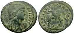 Ancient Coins - Magnentius (AD 350-353) &#198; Centenionalis / Emperor on Horseback