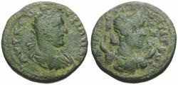 Ancient Coins - Valerian I (AD 253-260). Cilicia. Anazarbus Æ23 / Selene or Artemis