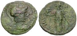 Ancient Coins - Attica. Athens. Pseudo-autonomous Æ21 / Athena Parthenos