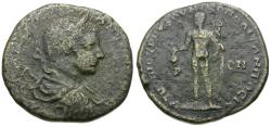 Ancient Coins - Elagabalus (AD 218-222). Moesia Inferior. Nikopolis ad Istrum. Novius Rufus, consular legate Æ26 / Hermes