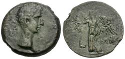 Ancient Coins - Augustus (27 BC-AD 14). Egypt. Alexandria Æ Diobol / Nike