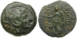 Ancient Coins - Seleukid Kings. Alexander II Zabinas (128-123 BC) Æ21 / Nike