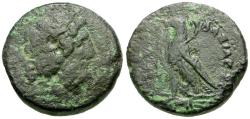 Ancient Coins - Ptolemaic Kings of Egypt. Ptolemy III Euergetes (246-222 BC) Æ19