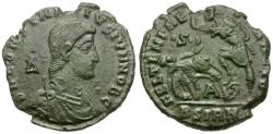 Ancient Coins - Constantius Gallus, Caesar (AD 351-354) Æ Maiorina / Fallen Horseman