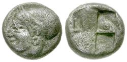 Ancient Coins - Ionia. Phokaia AR Diobol / Athena