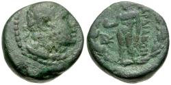 Ancient Coins - Lydia. Sardes Æ16 / Apollo