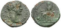 Ancient Coins - Septimius Severus (AD 193-211) Æ Limes Denarius / Fortuna
