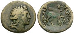 Ancient Coins - Kings of Bithynia. Prusias II (182-149 BC) Æ23 / Centaur