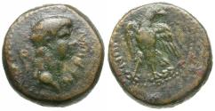 Ancient Coins - Nero (AD 54-68). Lydia. Tralles Æ14 / Eagle