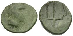 Ancient Coins - Celtic Tribes of Eastern Europe. Imitative of Macedon. Philip V - Perseus (221-168 BC) Æ20 / Trident