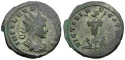 Ancient Coins - Claudius II Gothicus (AD 268-270) Silvered Æ Antoninianus / Trophy