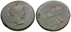 Ancient Coins - Caracalla (AD 198-217). Thessaly. Koinon Æ25 / Nike in Triga