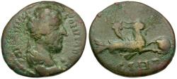 Ancient Coins - Commodus (AD 180-192). Mysia. Parion Æ23 / Capricorn