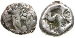 Ancient Coins - Persian Empire. Achaemenids. Time of Artaxerxes I - Xerxes II (455-420 BC) AR Siglos