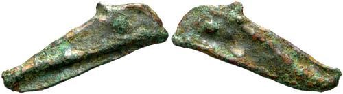 Ancient Coins - Olbia Sarmatia Thrace Cast Bronze Dolphin Coinage