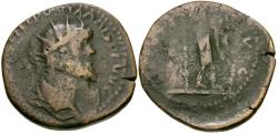 Ancient Coins - Postumus (AD 260-269) Imitative Æ Double Sestertius / Virtus