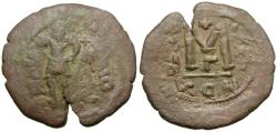 Ancient Coins - *Sear 810* Byzantine Empire. Heraclius (AD 610-641) with Heraclius Constantine Æ Follis
