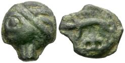 Ancient Coins - Ancient France. Celtic Gaul. Leuci Tribe Potin / Boar