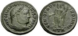 Ancient Coins - Diocletian (AD 284-305) Æ Follis / Genius